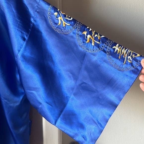 Embroidered Dragon Silky Robe (No Belt) - Picture 5 of 10